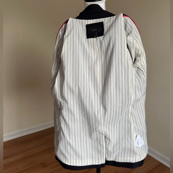 J.Crew Rhodes Women’s Black Wool Blazer Size 6 Classic Two-Button NWOT - Picture 9 of 15